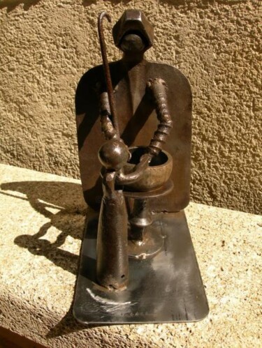 Скульптура под названием "RAFRAICHISSEMENT" - Gerard Lami, Подлинное произведение искусства
