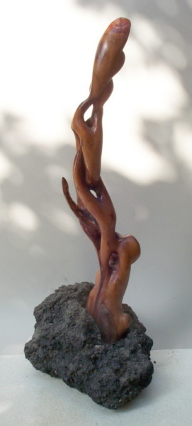 Sculpture titled "EMERGENCE" by Gérard Didier, Original Artwork, Wood