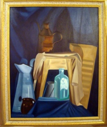 Painting titled "Bodegón" by Gerardo Rodriguez Granda, Original Artwork, Oil