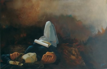 Peinture intitulée "Lauryvan" par Gérard Simonin, Œuvre d'art originale, Huile