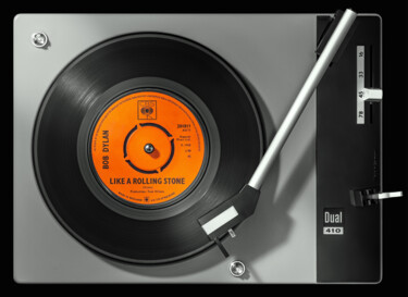 Fotografía titulada "Vinylography 8 Bob…" por Gerd Schaller, Obra de arte original, Fotografía digital Montado en Aluminio