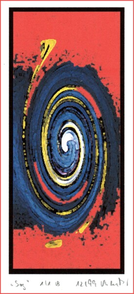 Incisioni, stampe intitolato ""Sog 1/1 B"" da Gerhard Pollheide, Opera d'arte originale, Stampa digitale