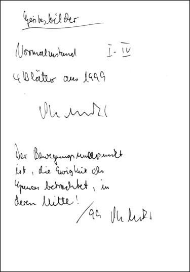 Malerei mit dem Titel ""Deckblatt Normalzu…" von Gerhard Pollheide, Original-Kunstwerk, Tinte