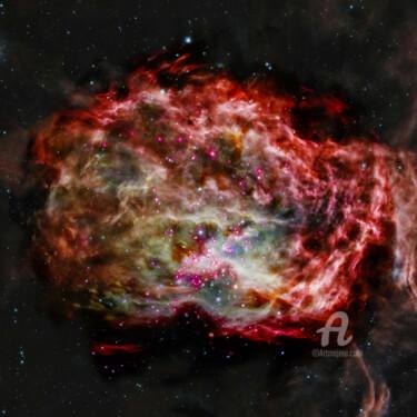 Fotografie getiteld "Flame Nebula" door Germaneart, Origineel Kunstwerk, Digitale fotografie