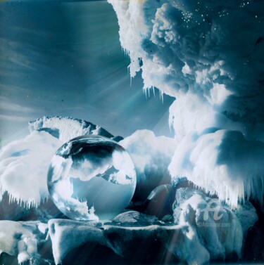 Digitale Kunst mit dem Titel "Antarctica Melt" von Germaneart, Original-Kunstwerk, Fotomontage
