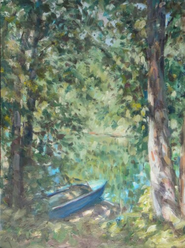 Pittura intitolato "Landscape, Braunsdo…" da Gerry Miller, Opera d'arte originale, Olio