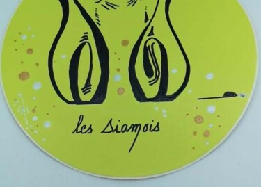 Disegno intitolato "Autocollant "Les Si…" da Gervaise Accart Sanier (GAS), Opera d'arte originale, Pennarello