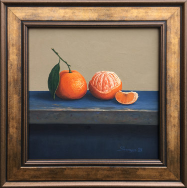 "Still life-mandarin…" başlıklı Tablo Gevorg Sinanyan tarafından, Orijinal sanat, Petrol Ahşap Sedye çerçevesi üzerine monte…