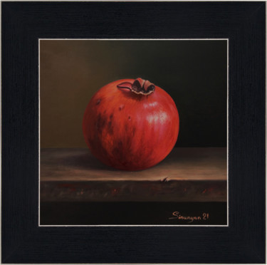 Pintura titulada "Pomegranate (31x31c…" por Gevorg Sinanyan, Obra de arte original, Oleo Montado en Bastidor de camilla de m…