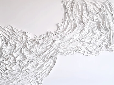Sculpture titled "White Art" by Gezia Rekiz, Original Artwork, Plaster