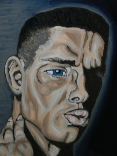 Painting titled "the boxer" by Ggf, Original Artwork