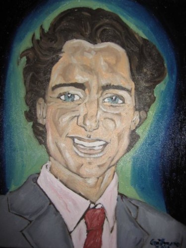 Painting titled "justin trudeau" by Ggf, Original Artwork