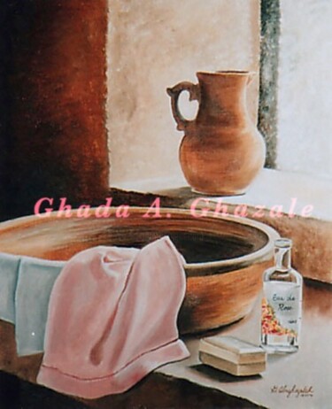 Peinture intitulée ""Fraicheur du matin"" par Ghada A. Ghazale, Œuvre d'art originale, Huile