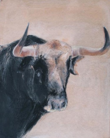 Peinture intitulée "taureau 6" par Anneghelf, Œuvre d'art originale