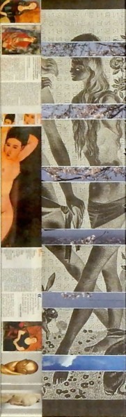 Collages intitulée "Noir-6" par Ghezzi, Œuvre d'art originale