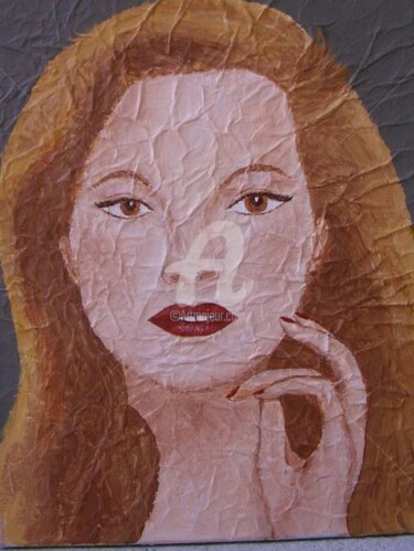 Peinture intitulée "Elle" par Ghislaine Phelut-Sanchez, Œuvre d'art originale, Huile