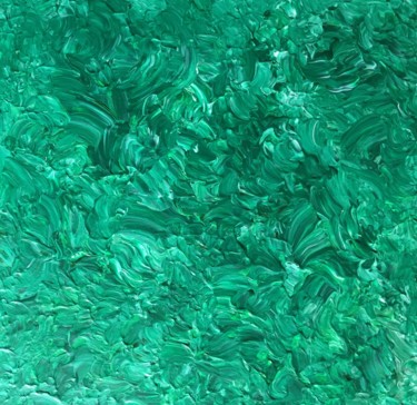 Pintura titulada "Green marble" por Giart, Obra de arte original, Acrílico