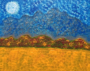 Pittura intitolato "Autumn night" da Giart, Opera d'arte originale, Acrilico