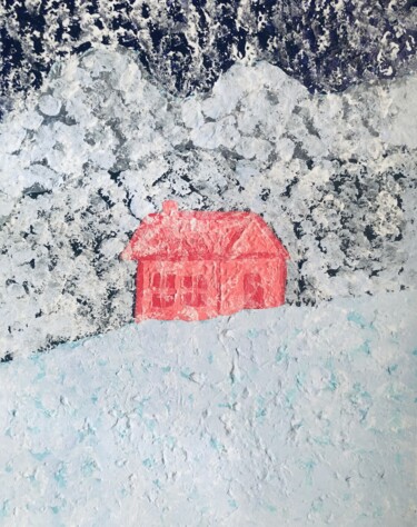 Ζωγραφική με τίτλο "Frosty night in the…" από Giart, Αυθεντικά έργα τέχνης, Ακρυλικό