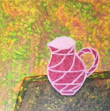 Painting titled "Jug on the table" by Giart, Original Artwork, Acrylic