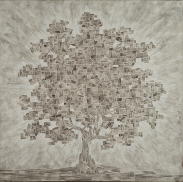 제목이 "Geometric tree"인 미술작품 Gian Luigi Delpin로, 원작, 아크릴