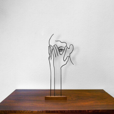 Sculptuur getiteld "Filo per guardare" door Giancarlo Morandi, Origineel Kunstwerk, Draad