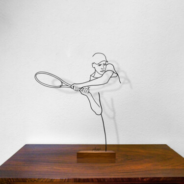 Sculpture titled "Rovescio a due mani" by Giancarlo Morandi, Original Artwork, Wire