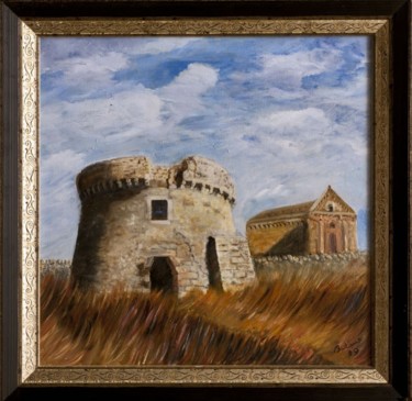 Pintura intitulada "Torre Santa Maria d…" por Gianfranco Budano, Obras de arte originais, Óleo