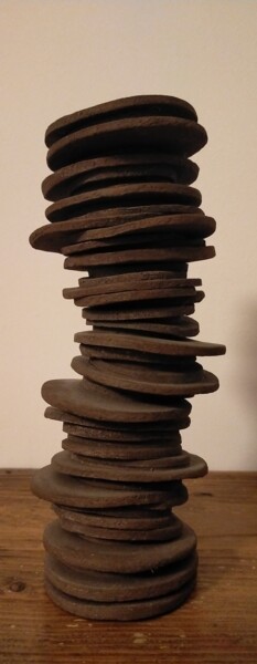 Sculpture titled "Erosione" by Gianluigi Golfetto, Original Artwork, Clay