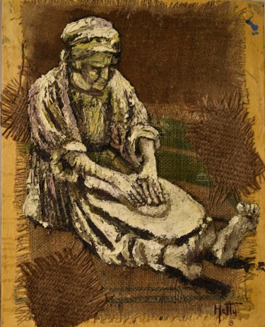 Ζωγραφική με τίτλο ""Il Pane" Omaggio a…" από Gianni Mattu, Αυθεντικά έργα τέχνης, Ακρυλικό