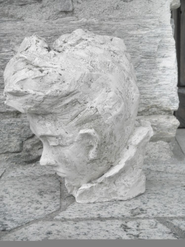 Sculptuur getiteld "piccolo beethoven" door Gianni  Giovanni Villa, Origineel Kunstwerk, Gips