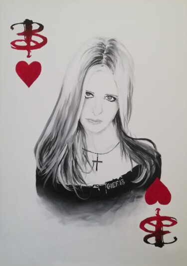 Pintura intitulada "Buffy" por Gief, Obras de arte originais, Acrílico