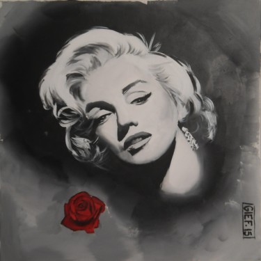Schilderij getiteld "Marilyn Monroe" door Gief, Origineel Kunstwerk, Acryl