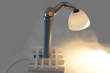 Artisanat intitulée "lampe éléphant (rob…" par Gil 2 Lérins, Œuvre d'art originale, Autre