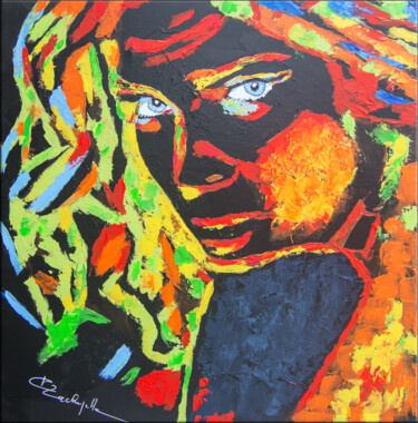 Malerei mit dem Titel "Nyx" von Gil Lachapelle, Original-Kunstwerk, Acryl