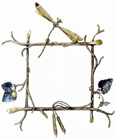 Design getiteld "Miroir-libellule M…" door Gilbert Liblin, Origineel Kunstwerk, Metalen