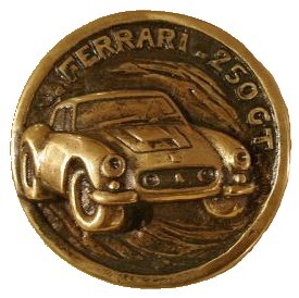 Sculpture titled "FERRARI 250 GT." by Gilbert Liblin, Original Artwork, Bronze