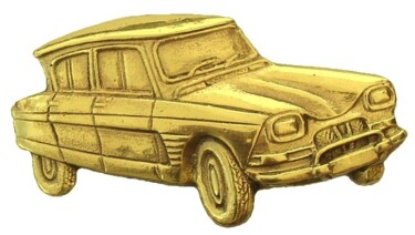 Escultura titulada "CITROEN AMI 6" por Gilbert Liblin, Obra de arte original, Metales