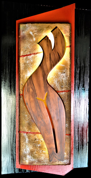 雕塑 标题为“my Extra'Ordinary P…” 由Gil'Ber Pautler, 原创艺术品, 木 安装在木板上