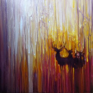 Peinture intitulée "Lost in the light -…" par Gill Bustamante, Œuvre d'art originale, Huile