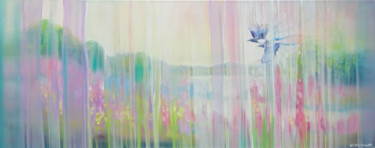 Pintura intitulada "Spring Calls" por Gill Bustamante, Obras de arte originais, Óleo