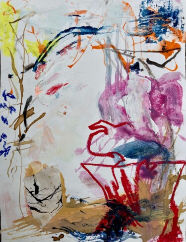 Pittura intitolato "Instinct Abstract" da Gilles Glaçon, Opera d'arte originale, Acrilico