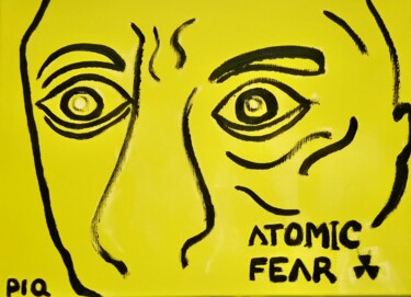 "ATOMIC FEAR" başlıklı Tablo Gilles Piquereau tarafından, Orijinal sanat, Petrol