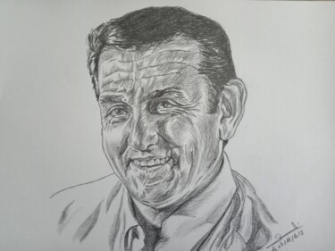 Drawing titled "Portrait de Lino Ve…" by Gilles Staub (LeCrayonAgile), Original Artwork, Pencil