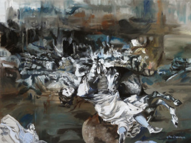 绘画 标题为“Le rêve inquiétant” 由Gilles Chambon, 原创艺术品, 油