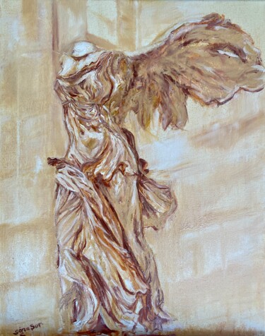 Malerei mit dem Titel "Winged Victory of S…" von Gina Son, Original-Kunstwerk, Öl