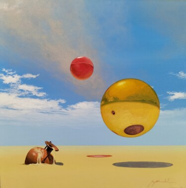 Картина под названием "Polvere del deserto" - Gio Mondelli, Подлинное произведение искусства, Акрил