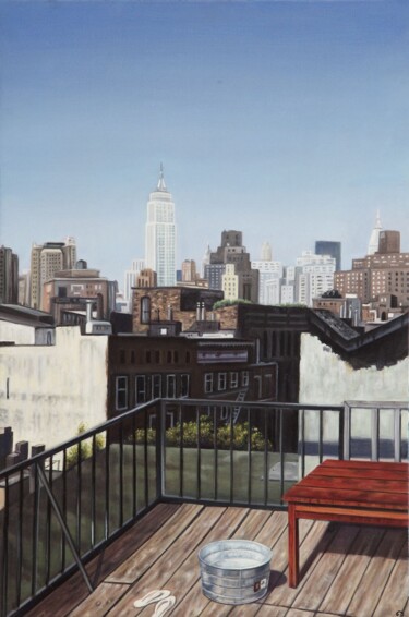 Peinture intitulée "New York City Light" par Giorgio Cavalieri, Œuvre d'art originale, Huile