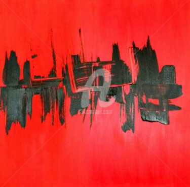 Peinture intitulée "Rouge Pékin" par Giorgio Storchi, Œuvre d'art originale, Acrylique