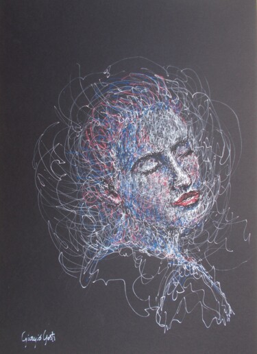 Disegno intitolato "young girl 34" da Giorgio Gosti, Opera d'arte originale, Inchiostro